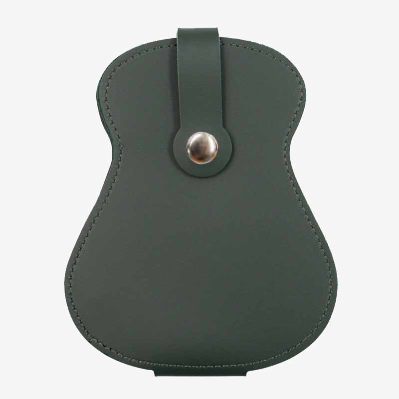 Guitar Pick Holder Storage Bag Leather Plectrums Bag For Player