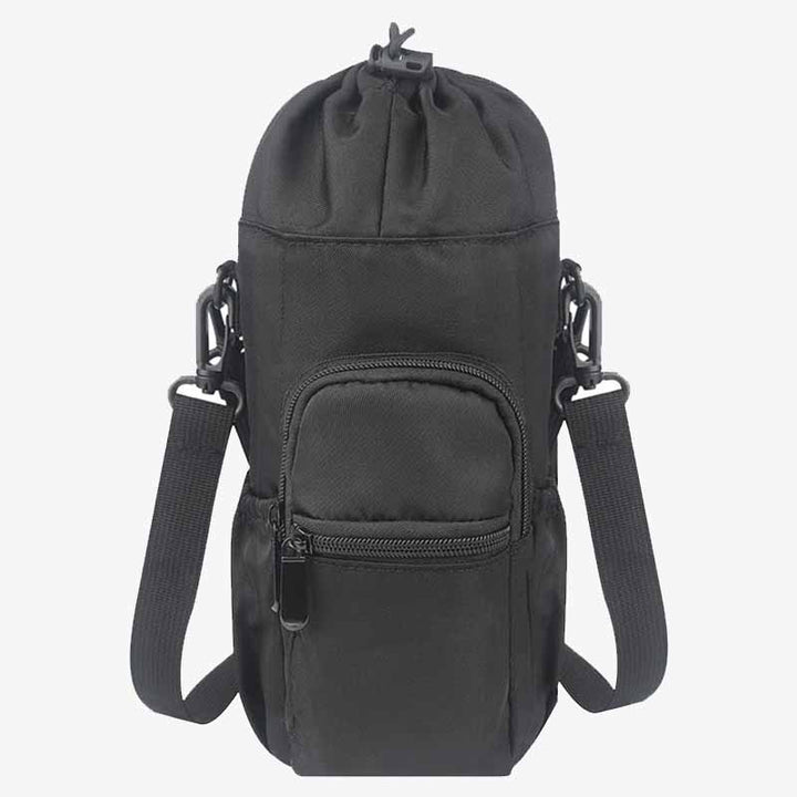 Portable Bottle Storage Bag For Travel Multifunctional Drawstring Crossbody Bag