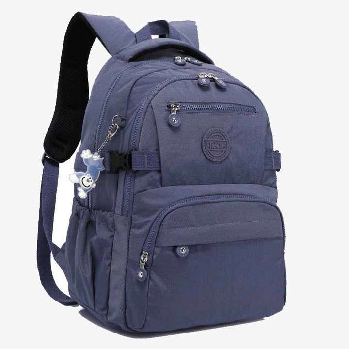 Simple Student Backpack Short Travel Durable Waterproof Nylon Dapack