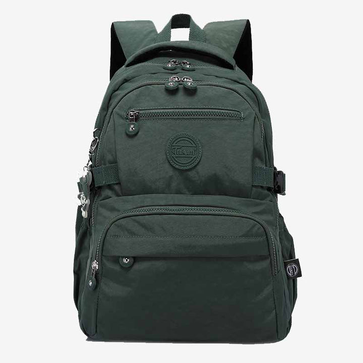 Simple Student Backpack Short Travel Durable Waterproof Nylon Dapack