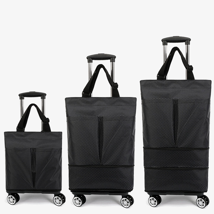 Tote Bag For Women Shopping Folding Removable Wheel Cart