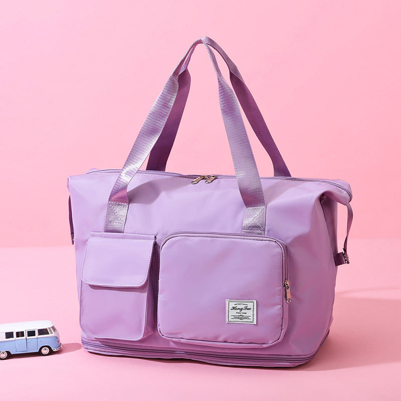 Large Capacity Portable Duffel Bag for Women Men Foldable Travel Handbag