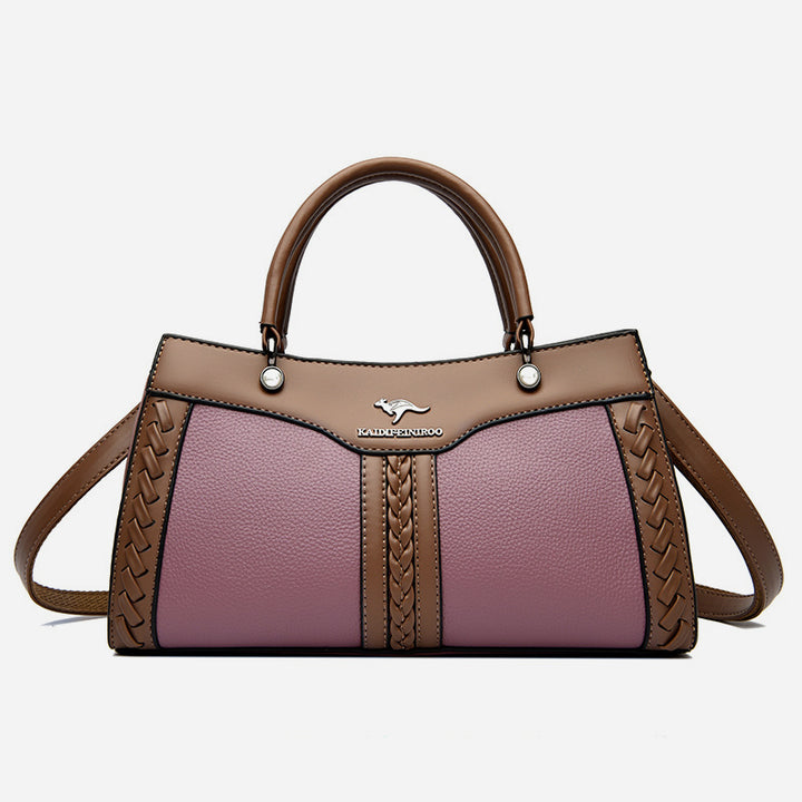 Horizontal Top Handle Bag Twist Stripe Cute Crossbody Bag