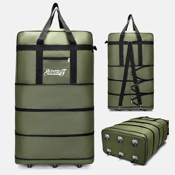 Expandable Spinner Wheel Travel Rolling Tote Luggage Bag Duffel Bag