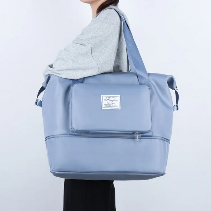 <Shipped within 24 hours> Versatile Duffel Bag Foldable Tote Handbag for Sports Travel