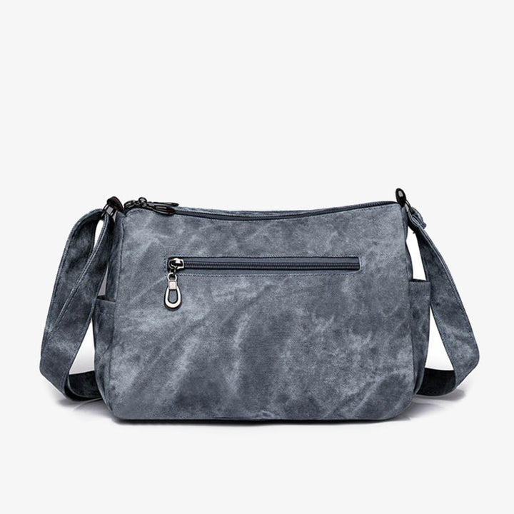 Retro Crossbody Bag Womens Color Matching Short Travel Leather Purse