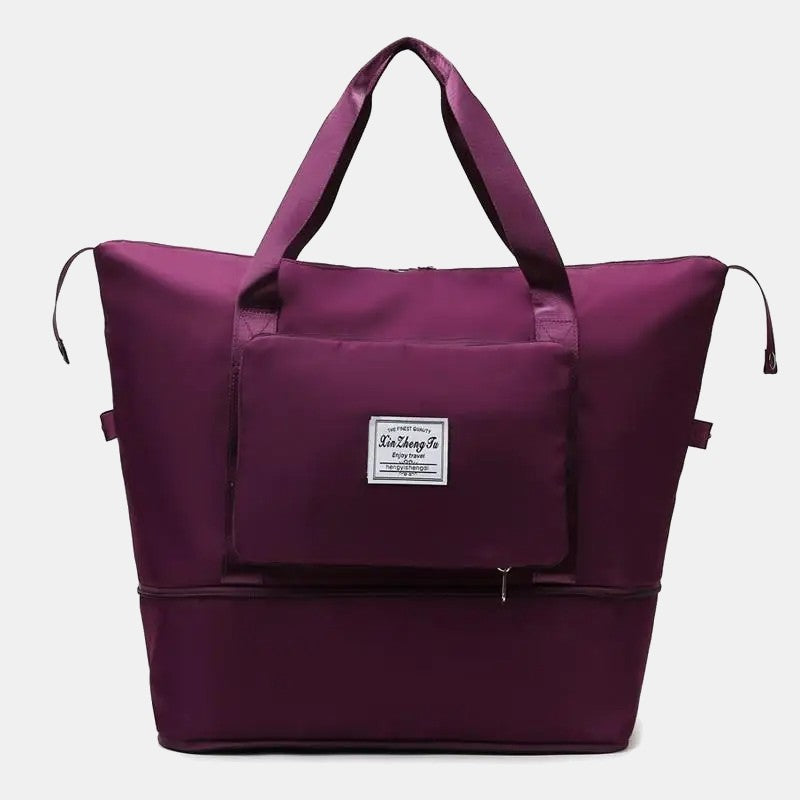 <Shipped within 24 hours> Versatile Duffel Bag Foldable Tote Handbag for Sports Travel