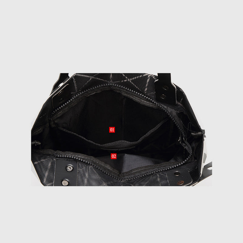 Geometric Diamond Shoulder Bag Minimalist Solid Color Women Handbag - image 2