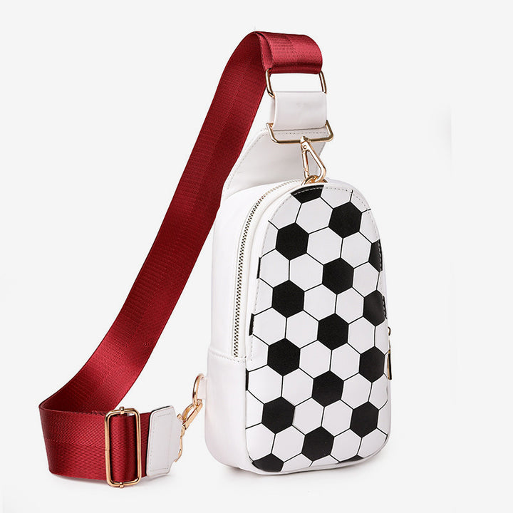Sling Bag For Women Outing Sports Printing Leather Crossbody Bag