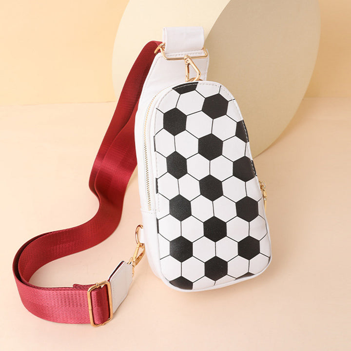 Sling Bag For Women Outing Sports Printing Leather Crossbody Bag