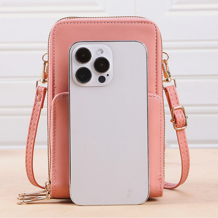Touch Screen Phone Bag Accordion Multiple Card Slot For Women