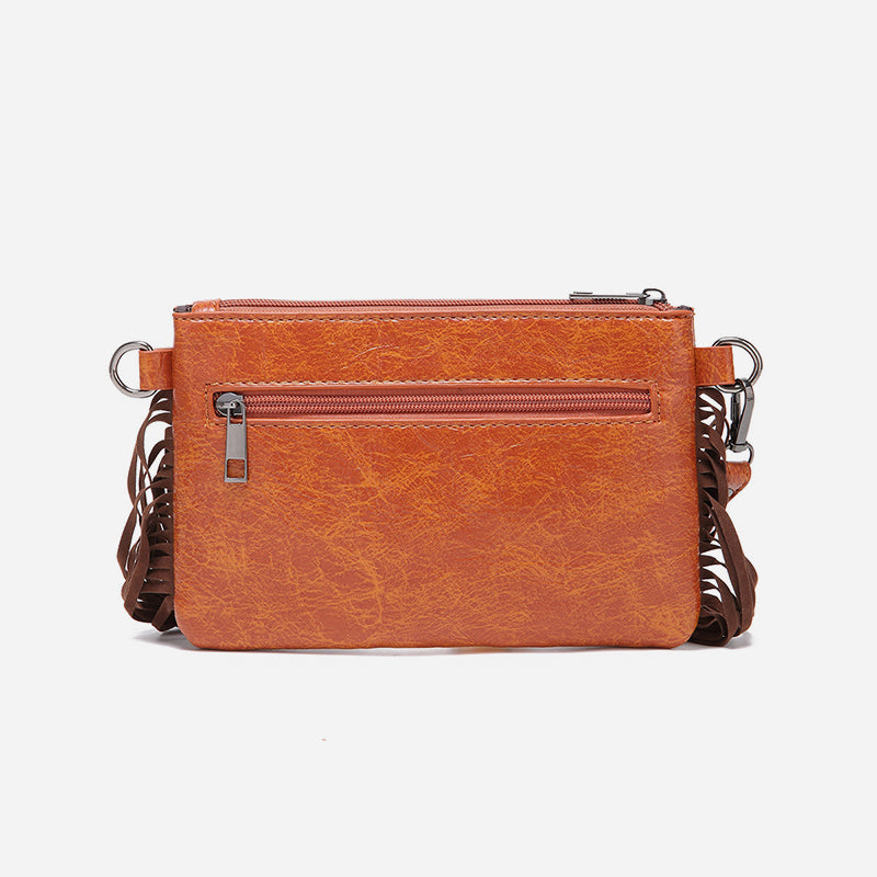 Vintage Bohemian Crossbody Bag Cotton Linen Slim Purse For Women