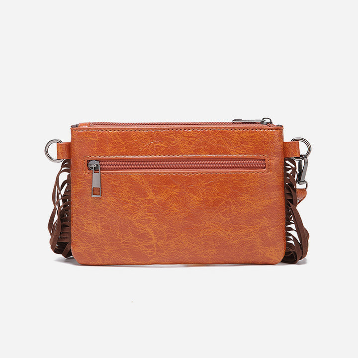Vintage Bohemian Crossbody Bag Cotton Linen Slim Purse For Women