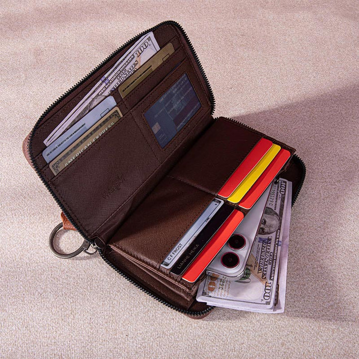 Bohemian Wallet Vintage Canvas Ethnic Style Small Clutch For Women
