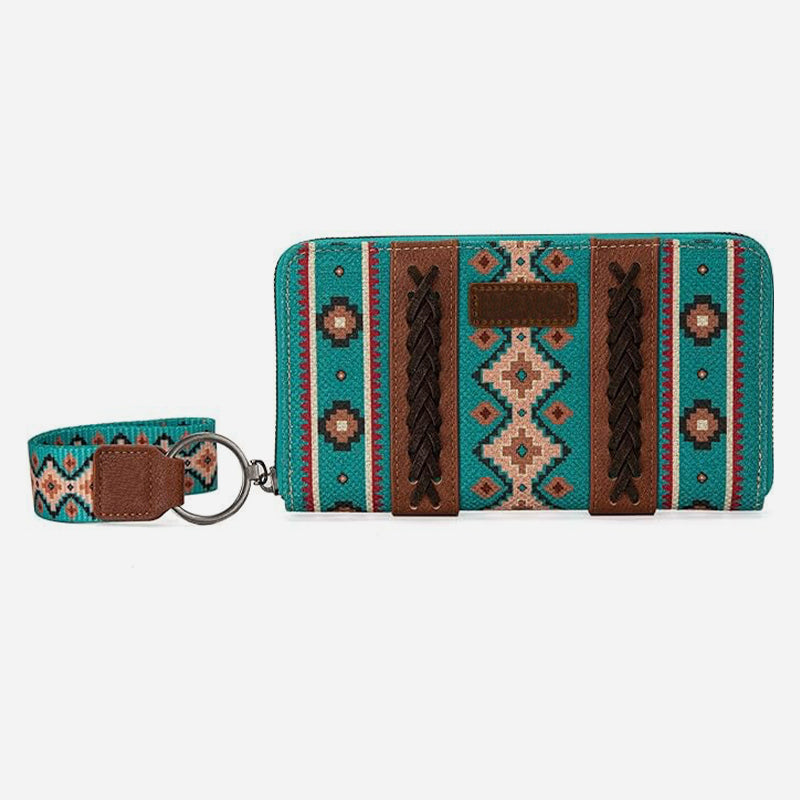 Bohemian Wallet Vintage Canvas Ethnic Style Small Clutch For Women