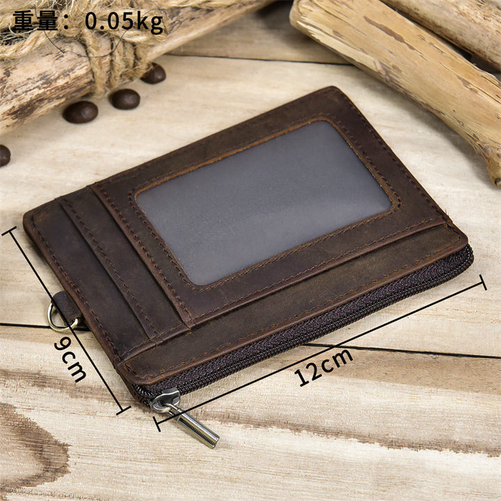 Multifunctional Wallet With Chain Protect For Men Leather Card Bag