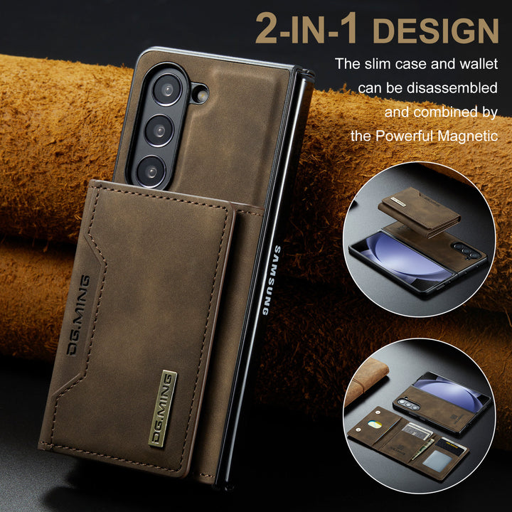 Samsung Fold Magnetic Card Case Protective Leather Phone Case