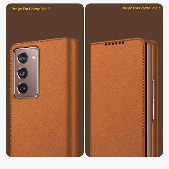 Samsung Z Fold 2/3/4/5/6 Split Clamshell Leather Phone Case - image 11