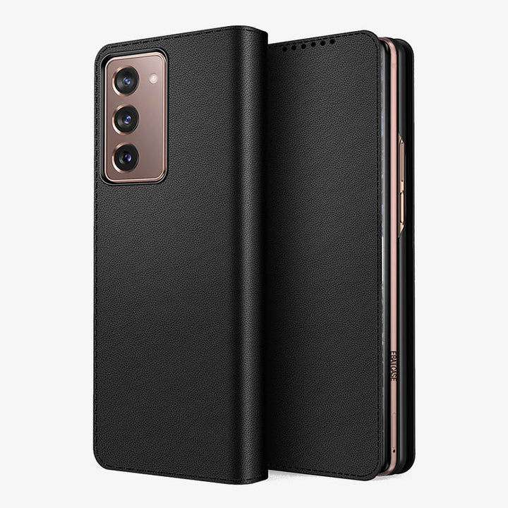 Samsung Z Fold 2/3/4/5/6 Split Clamshell Leather Phone Case