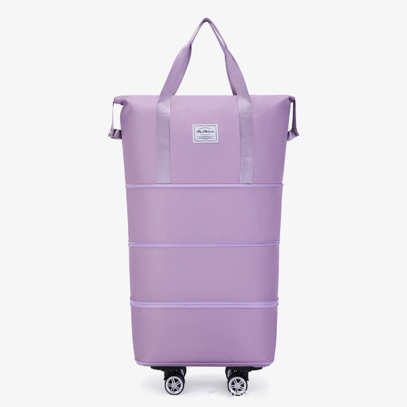 Expandable Rolling Duffel Bag with Detachable Wheels Large Shopping Tote Handbag Purses