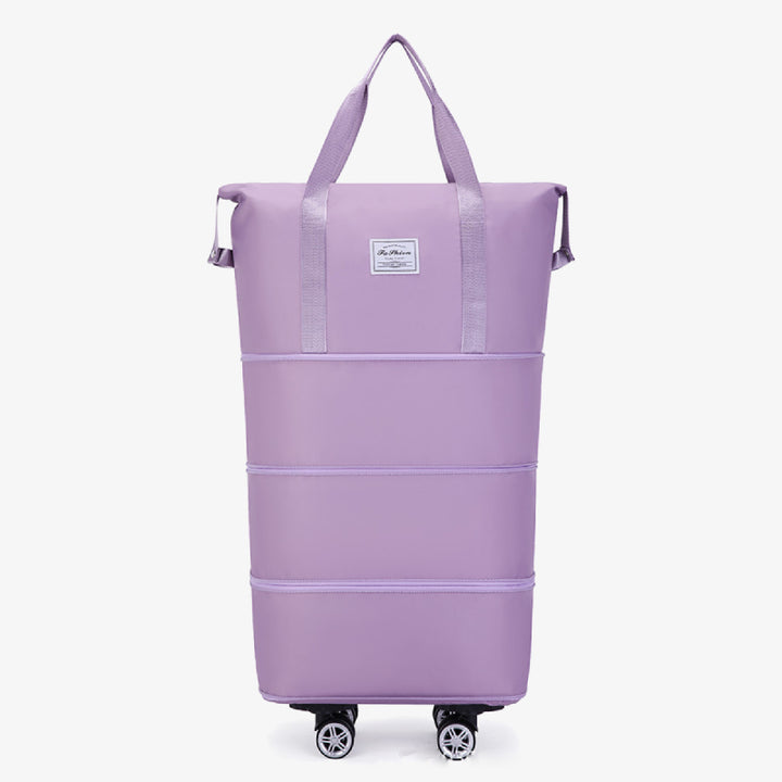 Expandable Rolling Duffel Bag with Detachable Wheels Large Shopping Tote Handbag Purses