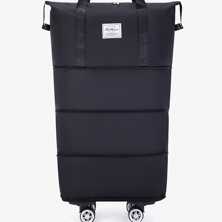 Expandable Rolling Duffel Bag with Detachable Wheels Large Shopping Tote Handbag Purses
