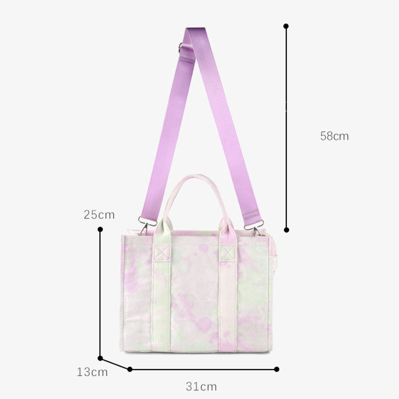 Canvas Tote For Women Commuter Ethnic Strap Crossbody Handbag