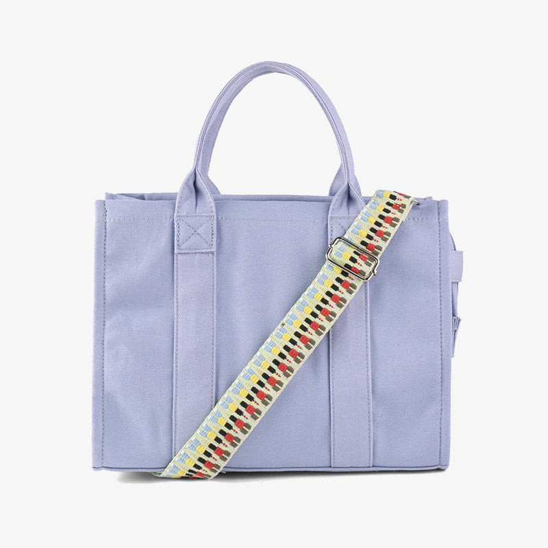 Canvas Tote For Women Commuter Ethnic Strap Crossbody Handbag