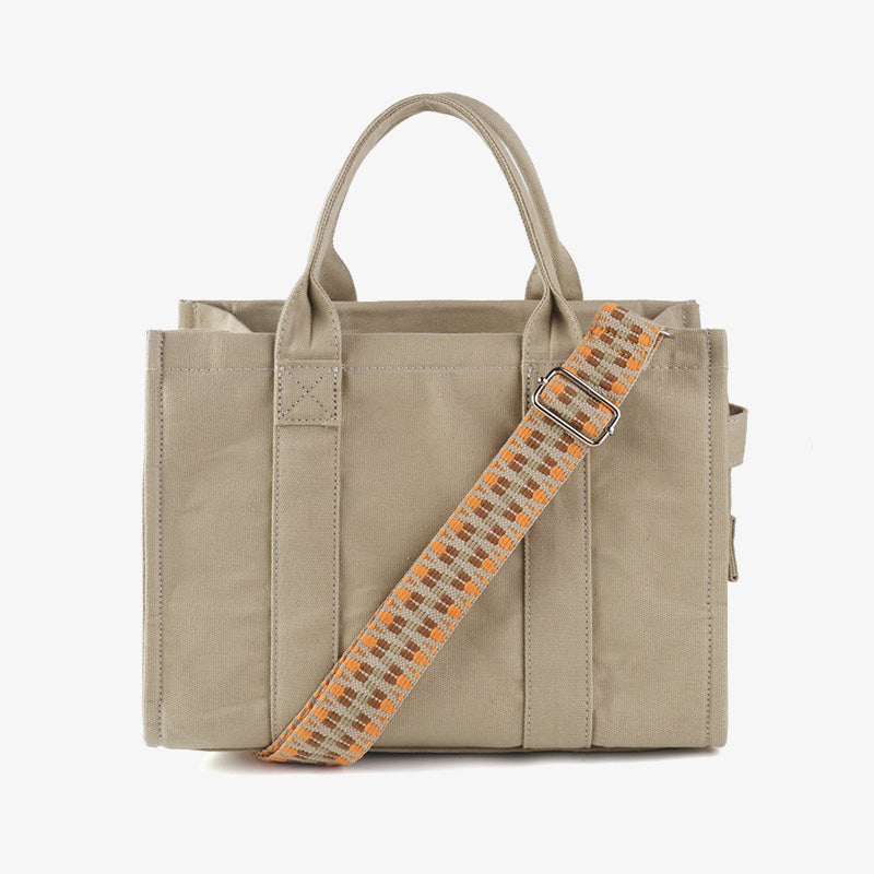 Canvas Tote For Women Commuter Ethnic Strap Crossbody Handbag