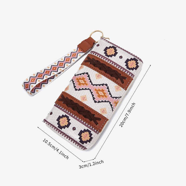 Bohemian Wallet Vintage Canvas Ethnic Style Small Clutch For Women