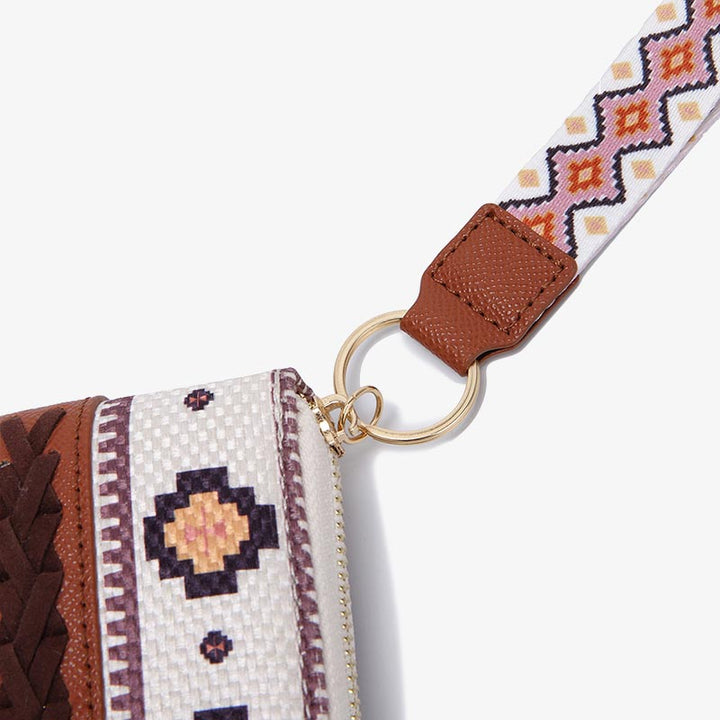 Bohemian Wallet Vintage Canvas Ethnic Style Small Clutch For Women