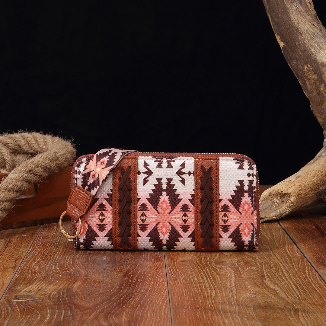 Bohemian Wallet Vintage Canvas Ethnic Style Small Clutch For Women