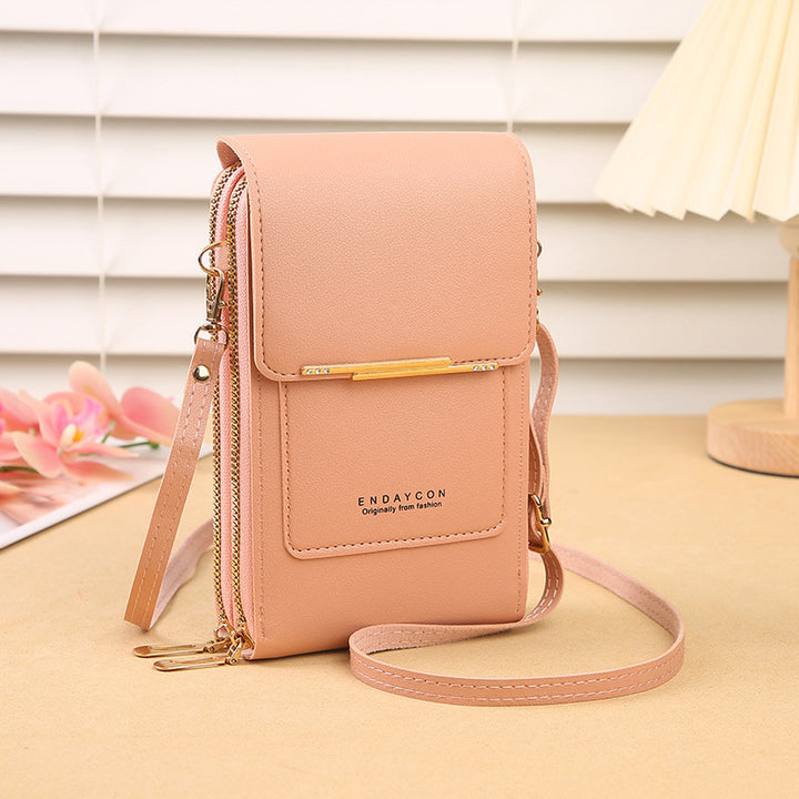 Faux Leather Phone Purse Mini Crossbody Shoulder Bag Cell Phone Pouch