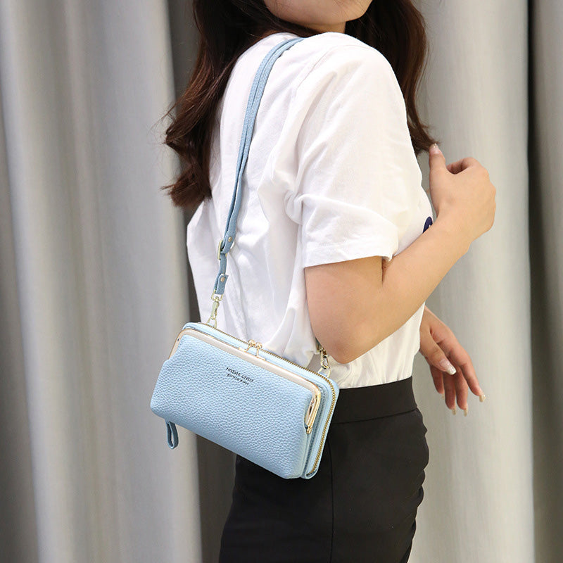 Large Capacity Multifunctional Kiss-lock  Crossbody Phone Bag - image 4