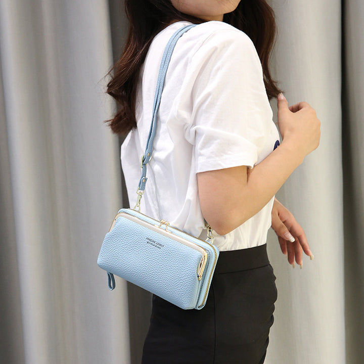 Large Capacity Multifunctional Kiss-lock  Crossbody Phone Bag - image 4