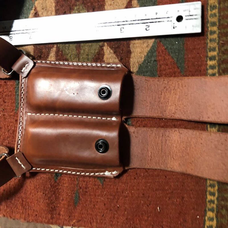 Vintage Leather Shoulder Holster Hidden Vest Armpit Bag For Men
