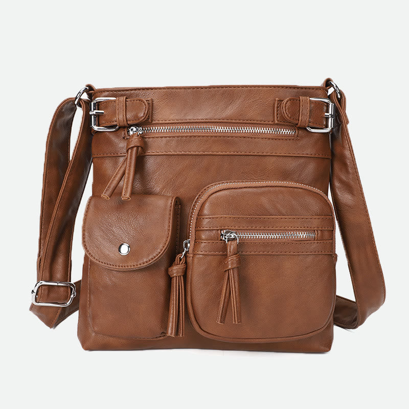 Large-Capacity Waterproof Crossbody Bag - Sienna - image 26