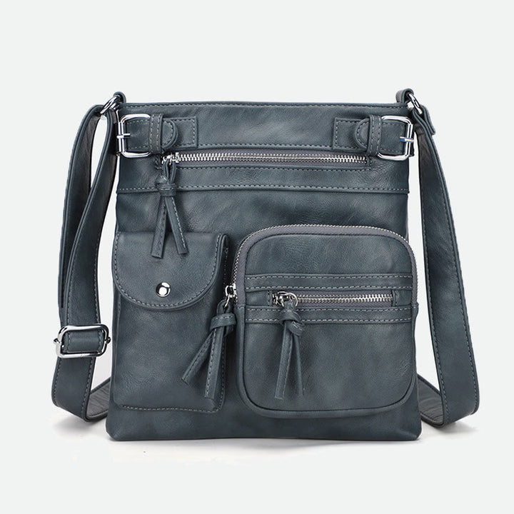 Large-Capacity Waterproof Crossbody Bag - SteelBlue - image 28