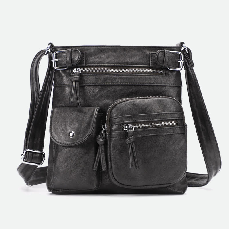 Large-Capacity Waterproof Crossbody Bag - DimGray - image 32