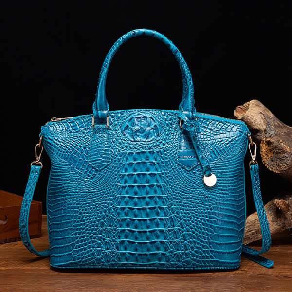 Tote For Women Daily Use Retro Crocodile Crossbody Bag - RoyalBlue - image 28