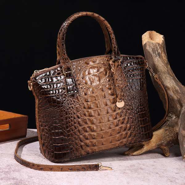 Tote For Women Daily Use Retro Crocodile Crossbody Bag - Peru - image 21