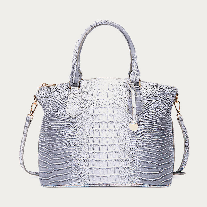 Tote For Women Daily Use Retro Crocodile Crossbody Bag - WhiteSmoke - image 27