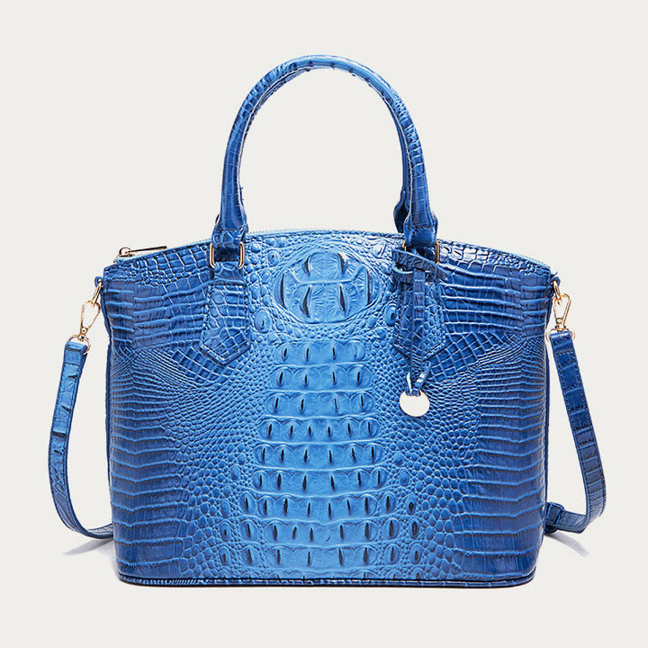 Tote For Women Daily Use Retro Crocodile Crossbody Bag - DodgerBlue - image 20
