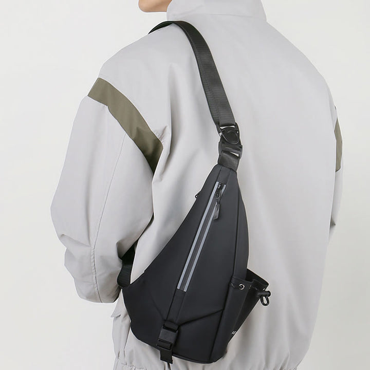 Waterproof Reflective Sling Bag Chest Bag for Men Travel Sport Purses