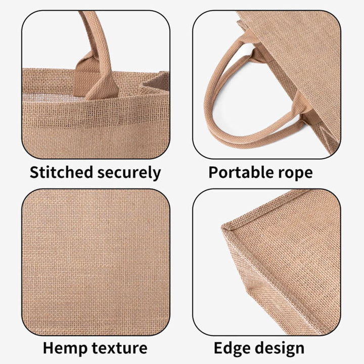 Floral Print Burlap Tote Bags Gift for Daughter-In-Law Large Travel Shopping Shoulder Bag