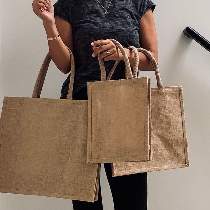 TO MY BEST FRIEND Print Jute Tote Purses Large Beach Bag Straw Burlap Bag