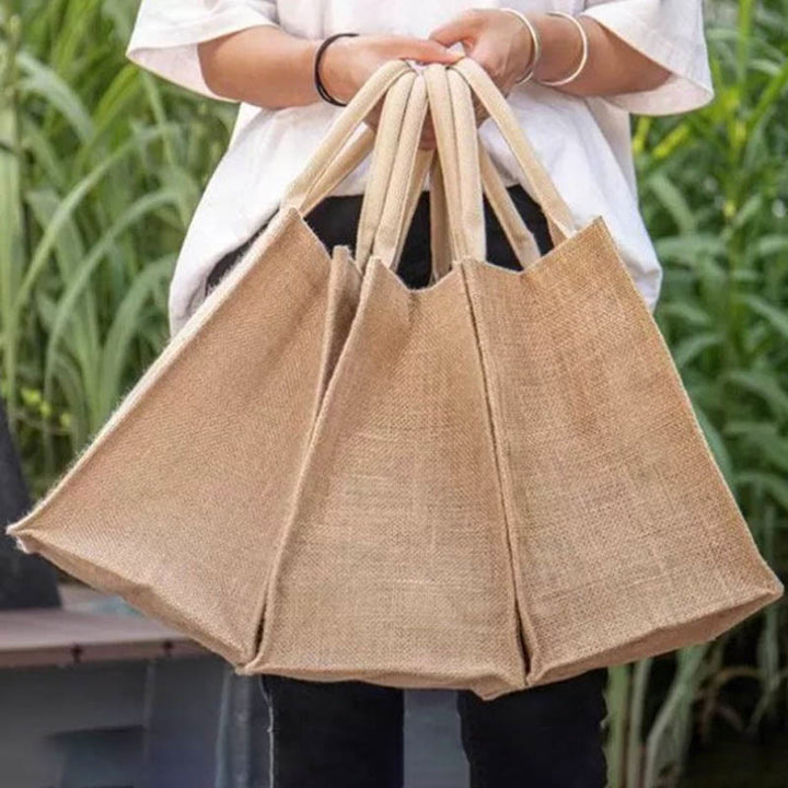 TO MY BEST FRIEND Print Jute Tote Purses Large Beach Bag Straw Burlap Bag