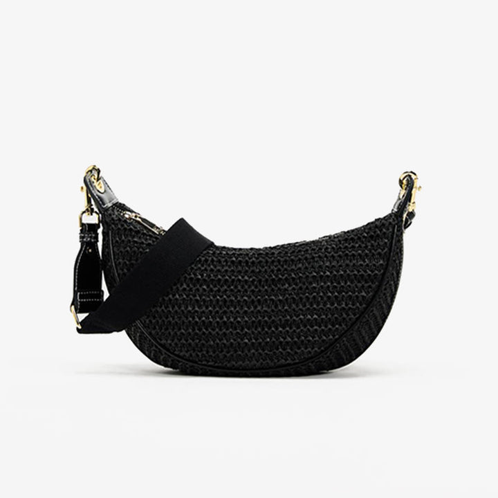 Straw Woven Bag Hobo Bag Crossbody Shoulder Purse for Women