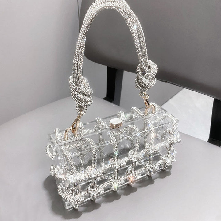 Rhinestone Clutch Crystal Evening Bag Glitte Party Handbag