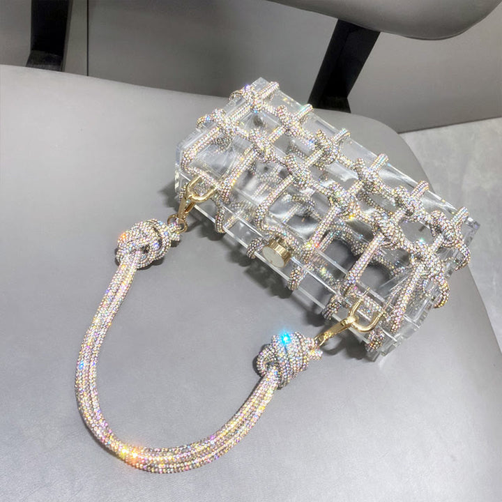 Rhinestone Clutch Crystal Evening Bag Glitte Party Handbag